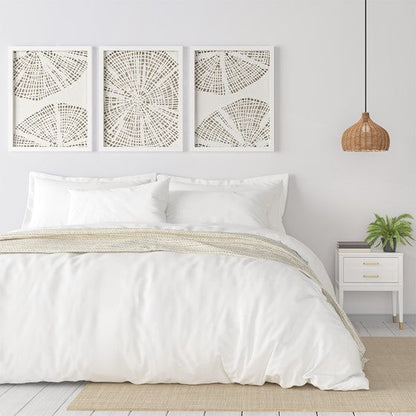 Solana Coastal Rice Paper Framed Shadow Box