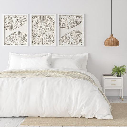 Solana Coastal Rice Paper Framed Shadow Box