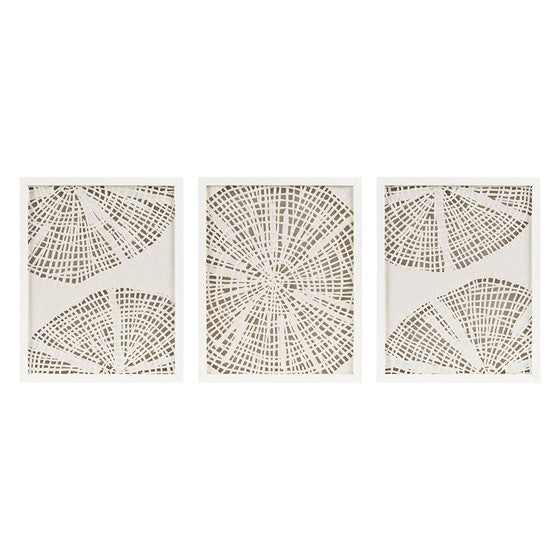 Solana Coastal Rice Paper Framed Shadow Box