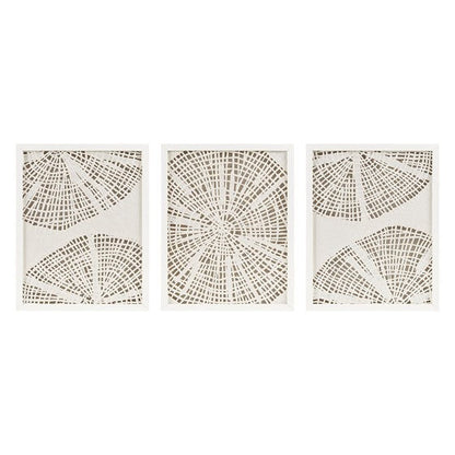 Solana Coastal Rice Paper Framed Shadow Box