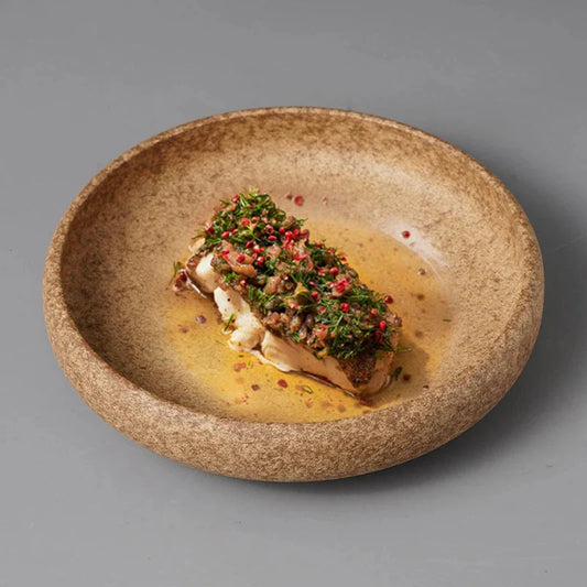 Soot Ceramic Deep Plate