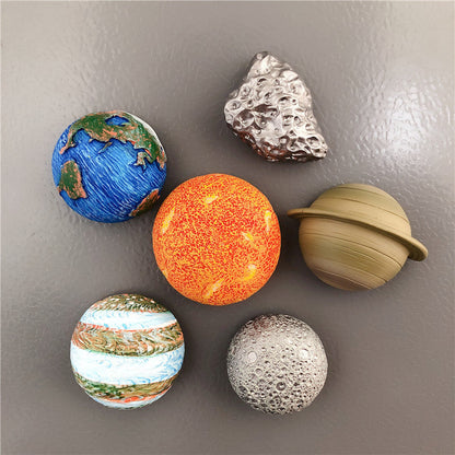 Space Crafts Planet Magnet Figurines