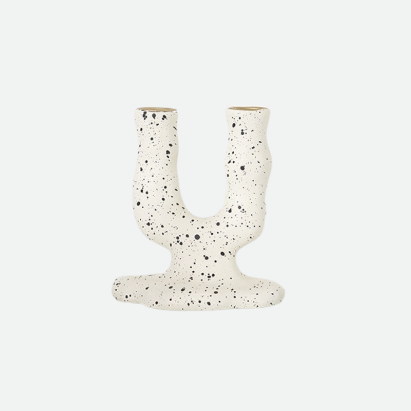 Spotted Resin Candle Holder