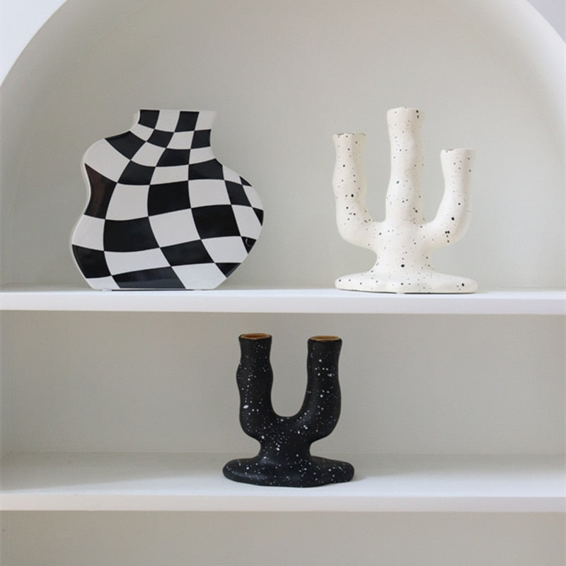 Spotted Resin Candle Holder