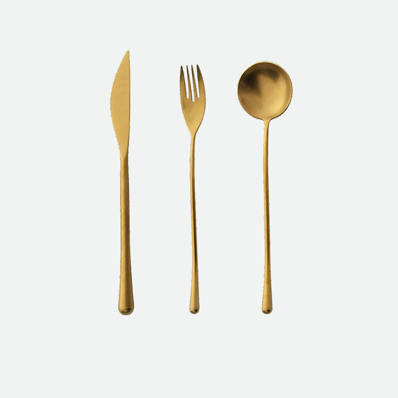 Stein Gold Finish Stainless Steel Flatware