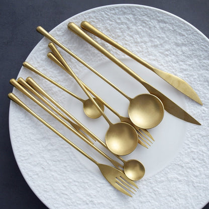 Stein Gold Finish Stainless Steel Flatware