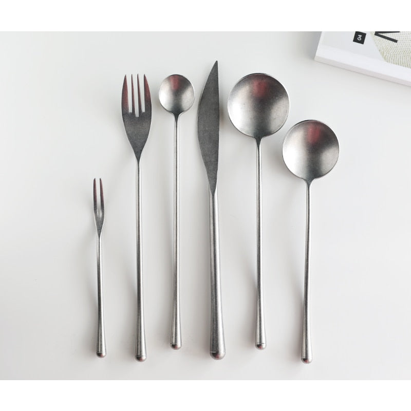 Stein Vintage Finish Stainless Steel Flatware
