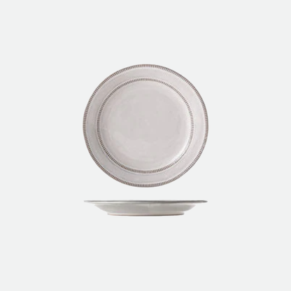 Stitch Row Ceramic Plates