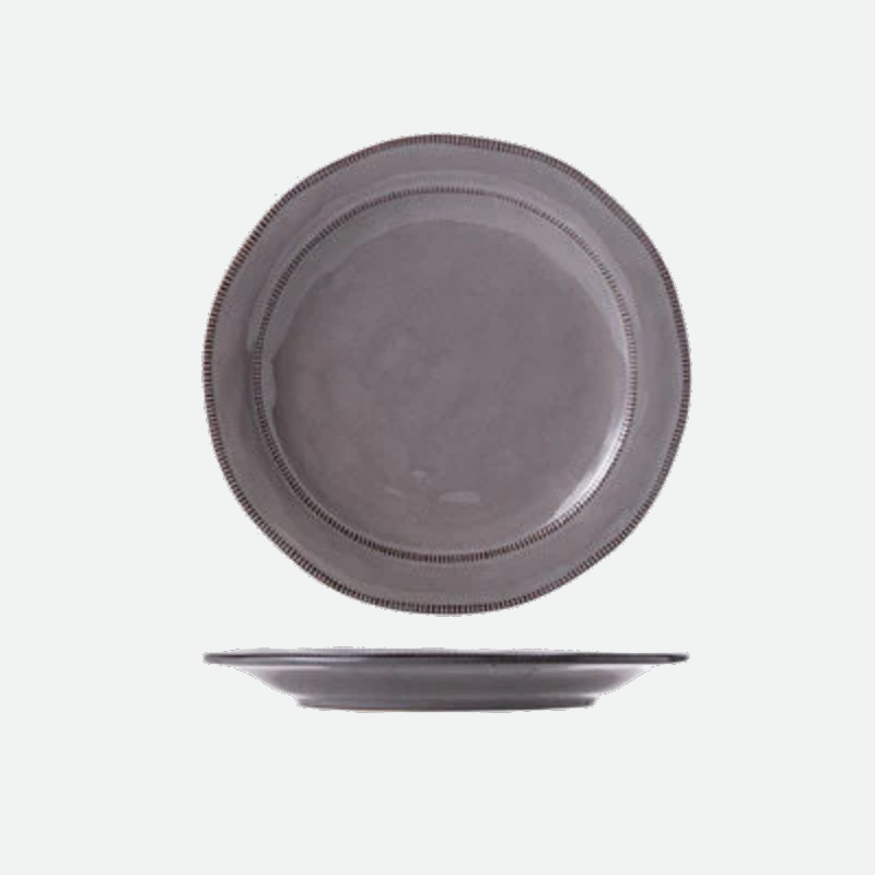 Stitch Row Ceramic Plates