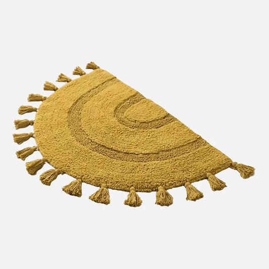 Sunburst Boho Tasseled Plush Rug