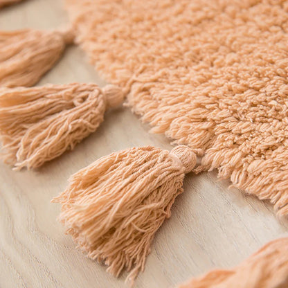 Sunburst Boho Tasseled Plush Rug