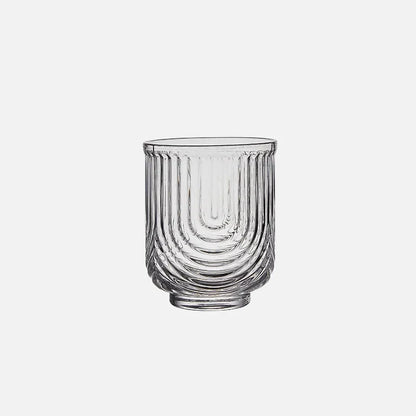 Sunlit Groove Glass Cups