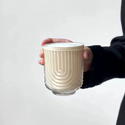 Sunlit Groove Glass Cups