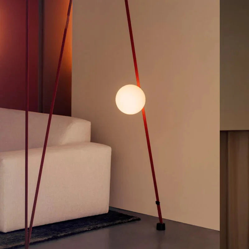 Suspended Sphere Belted Pendant Light