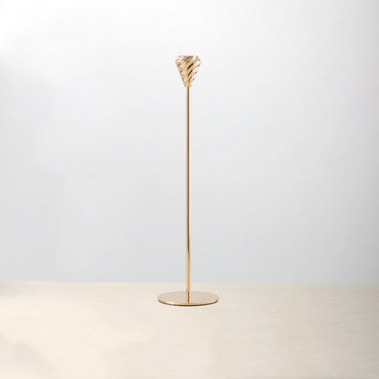Swirl Metal Vintage Candle Holder Set