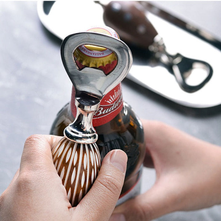 Tango Carved Wood Bottle Opener