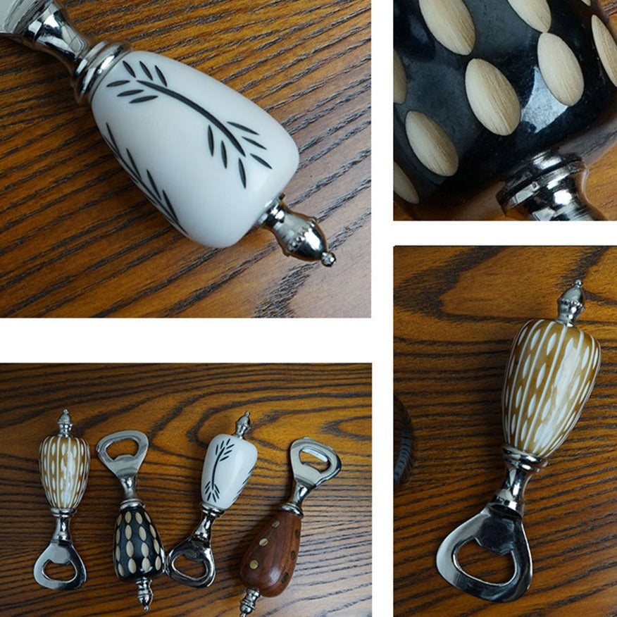 Tango Carved Wood Bottle Opener