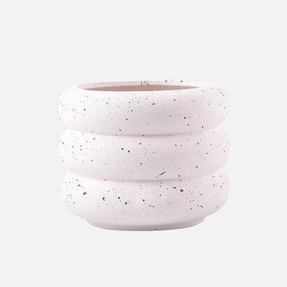Textured Colorful Rounds Bubble Planter Pot