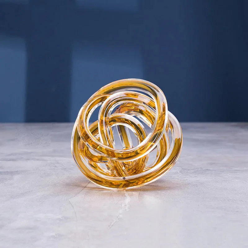 Twisted Coil Glass Sculpture