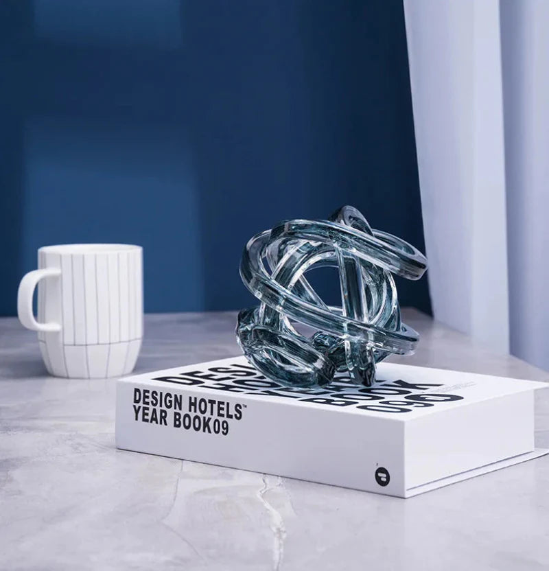 Twisted Coil Glass Sculpture