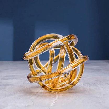 Twisted Coil Glass Sculpture