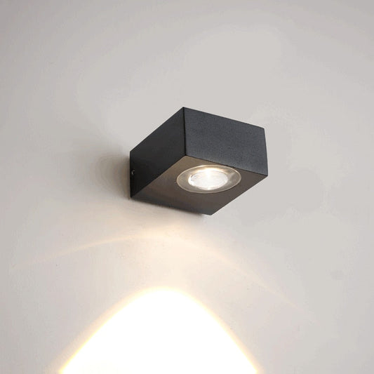 UFO Black Box Waterproof Wall Lamp