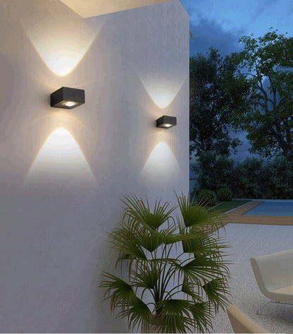 UFO Black Box Waterproof Wall Lamp