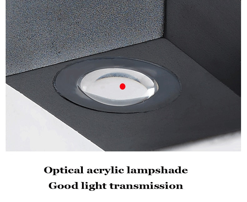 UFO Black Box Waterproof Wall Lamp