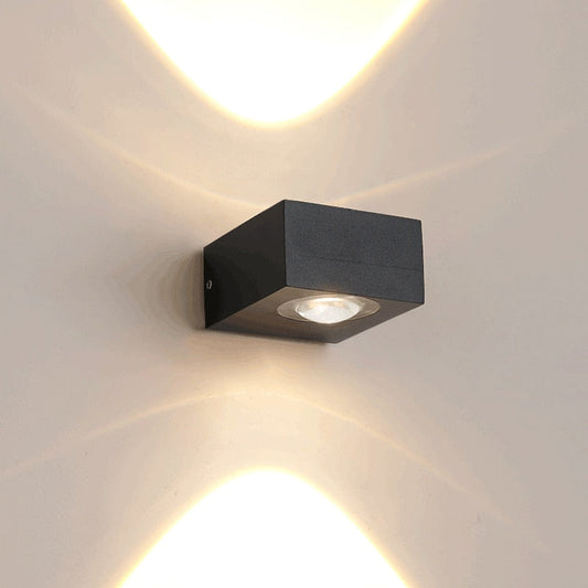 UFO Black Box Waterproof Wall Lamp