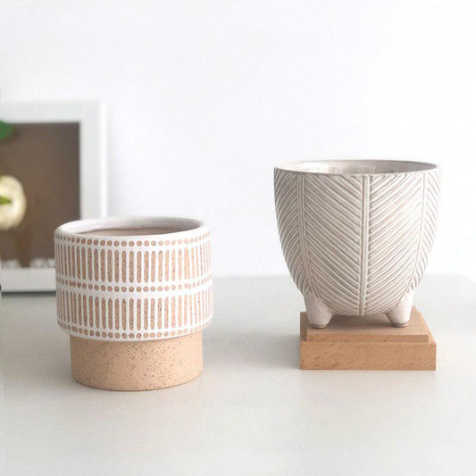 Vacation Island Ceramic Planters