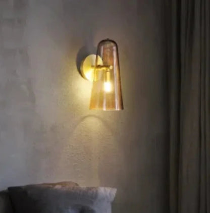 Verdant Glow Glass Wall Sconce