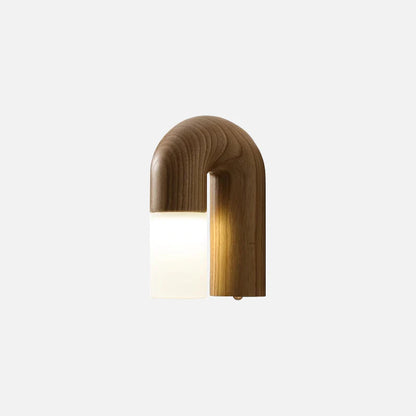 Vintage Ash Wood Wall Lamp