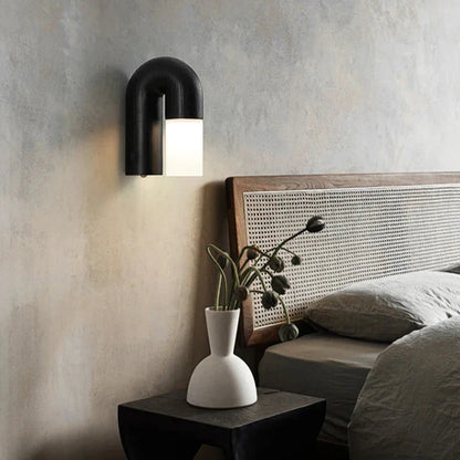 Vintage Ash Wood Wall Lamp
