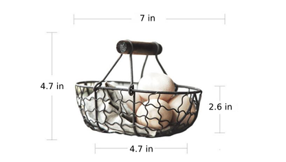 Vintage Wrought Iron Basket