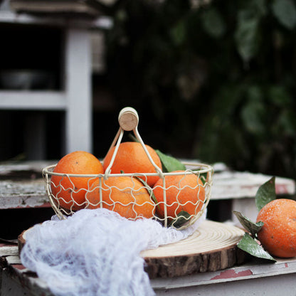 Vintage Wrought Iron Basket