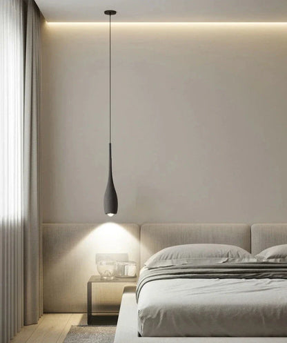 Sculpted Stone Pendant Light