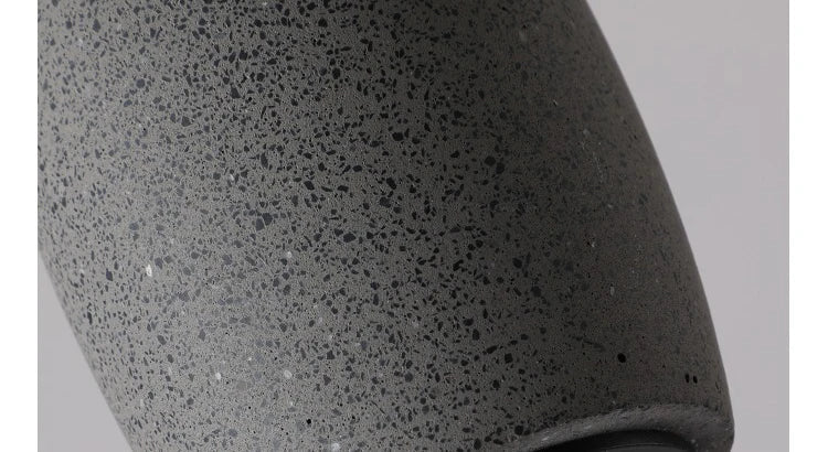 Sculpted Stone Pendant Light
