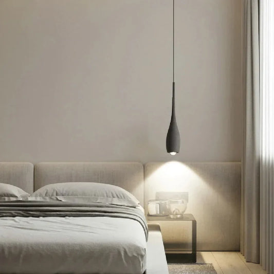 Sculpted Stone Pendant Light