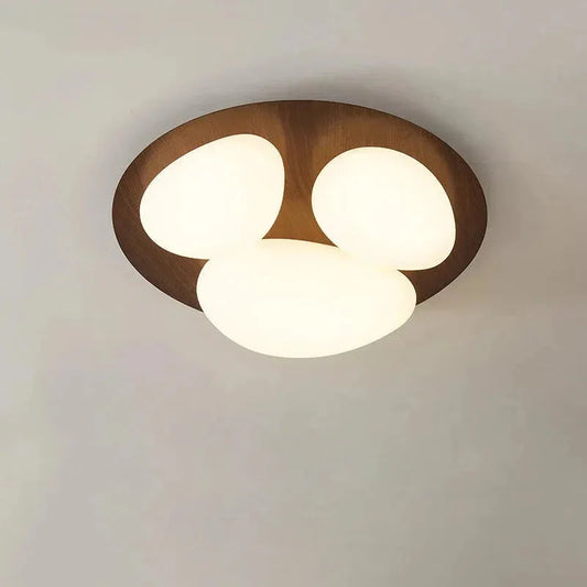 Walnut Nest Ceiling Lamp