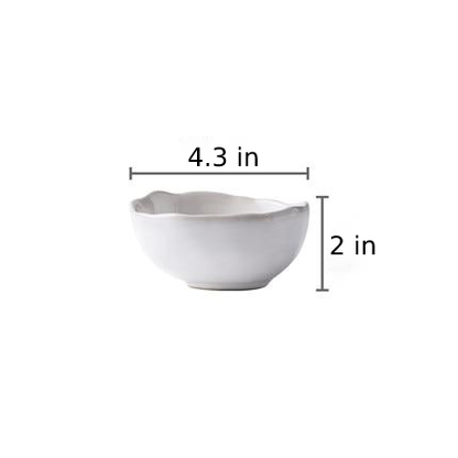 White & Blue Shell Porcelain Plates & Bowls
