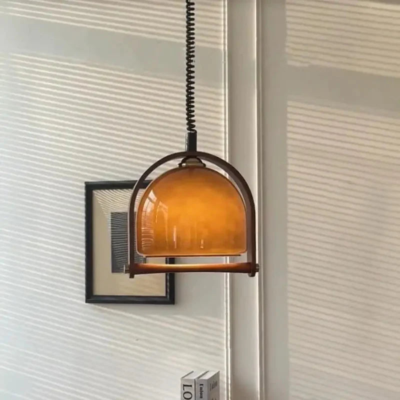 Espresso Cove Glass Pendant Light
