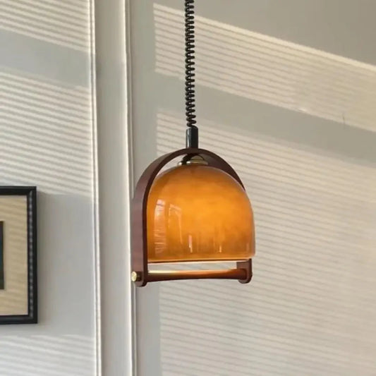 Espresso Cove Glass Pendant Light