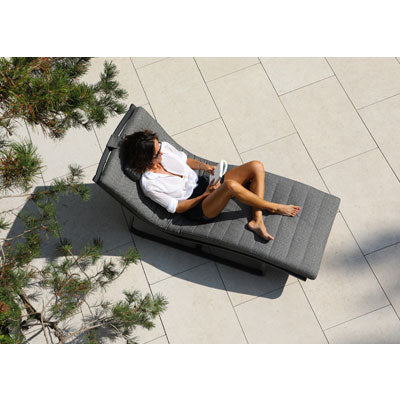 Chaise longue SunWeave Flow (coussins inclus)