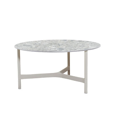 Table basse Twist Cane-Line grande taille (cadre en aluminium)