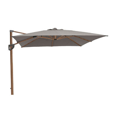 Parasol inclinable carré Cane-Line Hyde Luxe (aspect bois)