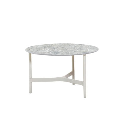 Table basse Twist Cane-Line Medium (cadre en aluminium)