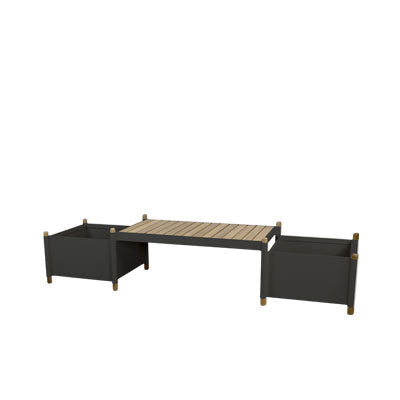 Ensemble de bancs et jardinières en bâtons Cane-Line