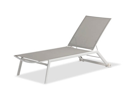 Chaise longue SunWeave Cannes (sangle rembourrée)