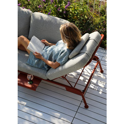 Chaise longue SunWeave Sunset (coussins et housse inclus)