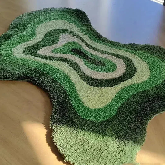 Warped Tufted Bath Mat